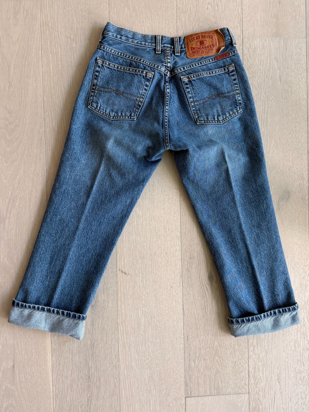 Vintage Lucky Brand Women’s Denim Roll Cuff Capri Jeans